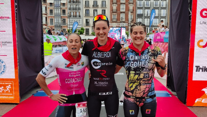 Fernando Zorrilla y Helene Alberdi, campeones de España de Triatlón MD