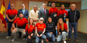 El CSD recibe a nuestros paratriatletas medallistas en el Mundial de Abu Dhabi