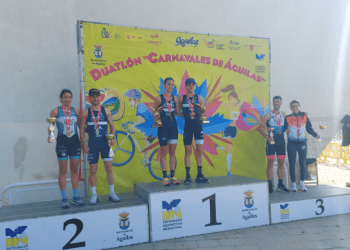 David Cantero y Sara Alemany vencen en Águilas el último clasificatorio de Duatlón