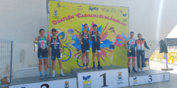 David Cantero y Sara Alemany vencen en Águilas el último clasificatorio de Duatlón
