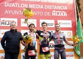 Fernando Zorrilla y Laura Gómez: campeones de España de Duatlón Media Distancia