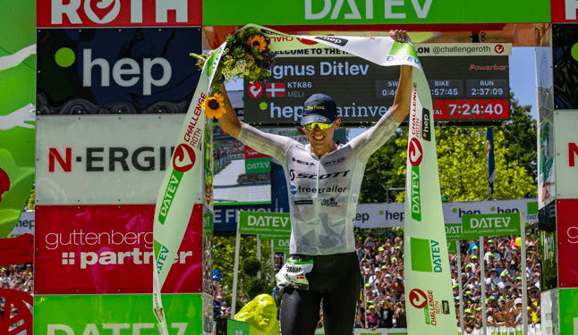Magnus Ditlev y Daniela Ryf baten el récord del mundo de distancia FULL en Challenge Roth