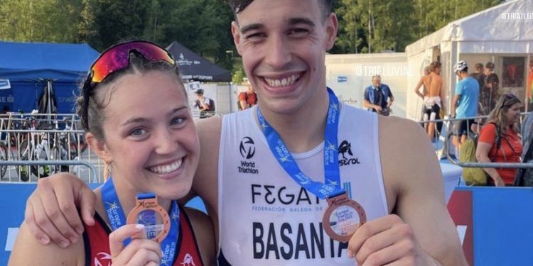 Esteban Basanta y María Casals bronces en la Copa de Europa de Kitzbühel