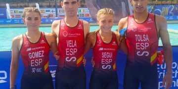 España se cuelga el bronce en el Europeo júnior de Triatlón por relevos mixtos