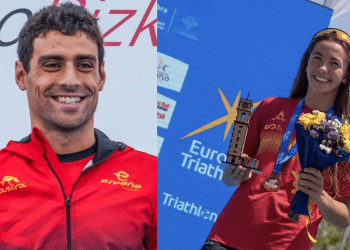 Kevin Viñuela y Sofía Aguayo: solos ante el peligro en el Europeo de Acuatlón