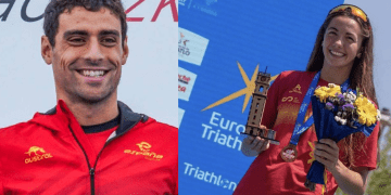 Kevin Viñuela y Sofía Aguayo: solos ante el peligro en el Europeo de Acuatlón