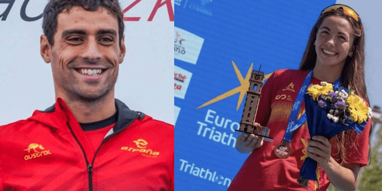 Kevin Viñuela y Sofía Aguayo: solos ante el peligro en el Europeo de Acuatlón