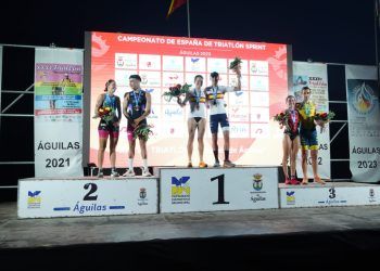 David Cantero y Noelia Juan se proclaman campeones de España de Triatlón Sprint