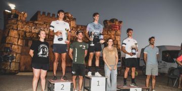 Diego Méntrida y Marina Kryk reinan en el «Triatlón Lagunas de Ruidera»