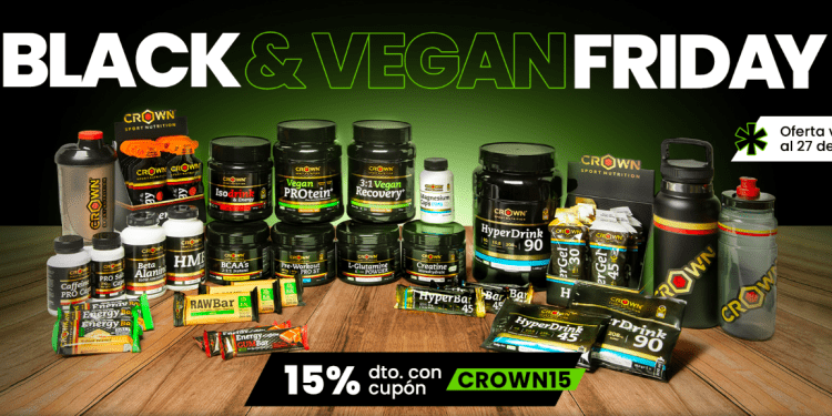 Crown Sport Nutrition: Black Friday con un 15% en toda su tienda