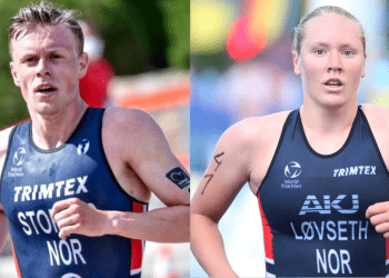 Los jóvenes noruegos de corta dinamitan el IRONMAN 70.3 Indian Wells