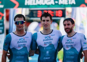 Fernando Zorrilla y Helene Alberdi arrasan en el Duatlón de Zuia