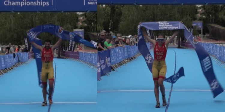 Kevin Viñuela y Marina Muñoz se proclaman campeones de Europa de Triatlón Cross