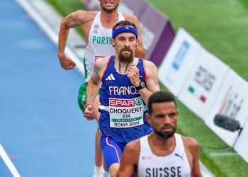 Benjamín Choquert pasa por el Europeo de Media Maratón a días del Europeo de Duatlón