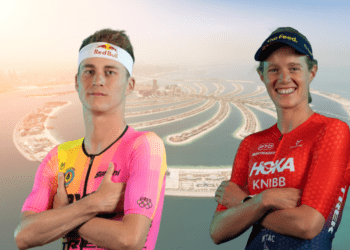 Marten Van Riel y Taylor Knibb se llevan el título mundial del T100 Triathlon World Tour