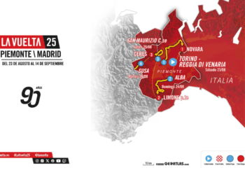 La Vuelta Ciclista a España 2025 disputará sus tres primeras etapas en Piamonte (Italia)