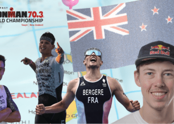 Frenéticos duelos triatletas Corta .VS. Media esperan en el Mundial 70.3 masculino