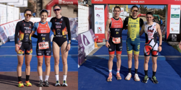 Marina Muñoz y Andrés Hilario cumplen los pronósticos y ganan el clasificatorio de Duatlón de Soria