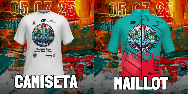 Maillot y camiseta de regalo para todos los participantes del Triatlón del Río Mundo