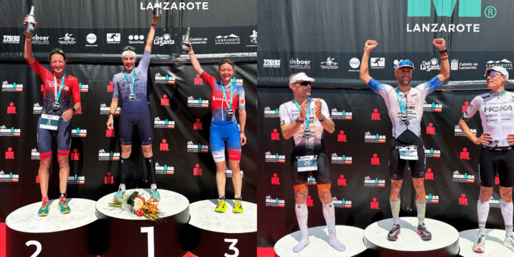 Lucy Charles-Barclay y Dylan Magnien se llevan el Club La Santa IRONMAN Lanzarote con Montraveta segundo