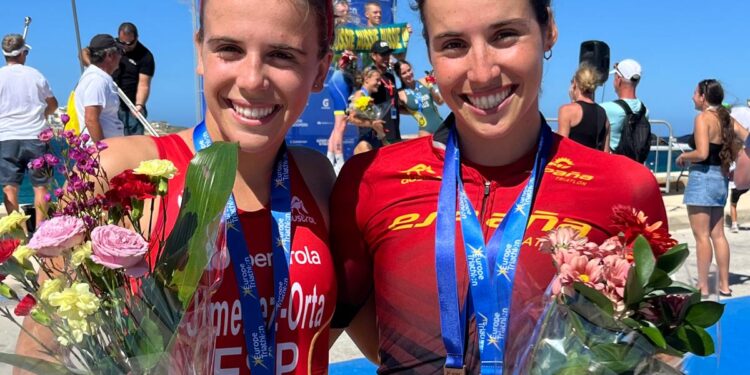 Las hermanas Jiménez-Orta: clase a raudales una vez más en los Campeonatos de España de Triatlón de La Coruña