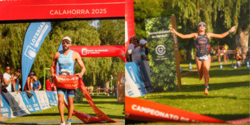 Vicente Hernández y Ana Carballo reinan en el Campeonato de España de Acuatlón