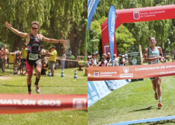 Fernando Carmona y Eva María Sánchez ponen el broche de oro en Calahorra con su título de Duatlón Cross