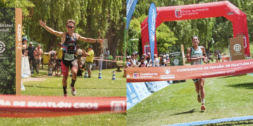 Fernando Carmona y Eva María Sánchez ponen el broche de oro en Calahorra con su título de Duatlón Cross