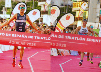 David Cantero y Maite Jiménez-Orta campeones de España de Triatlón Sprint