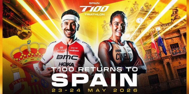 Pamplona será la sede de la parada en España del T100 Triathlon World Tour’ en 2026