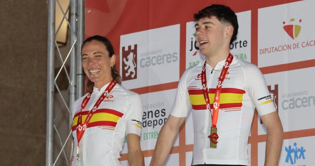 María Varo y Jarno Pousada: los campeones de España de Duatlón sobre unos bonitos y durísimos circuitos en Cáceres
