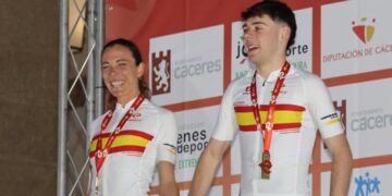 María Varo y Jarno Pousada: los campeones de España de Duatlón sobre unos bonitos y durísimos circuitos en Cáceres
