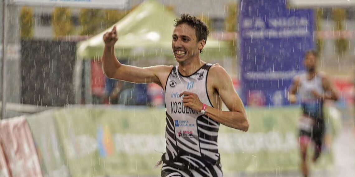Pau Noguera conquista el podio en el Triathlon M de Alpe d’Huez