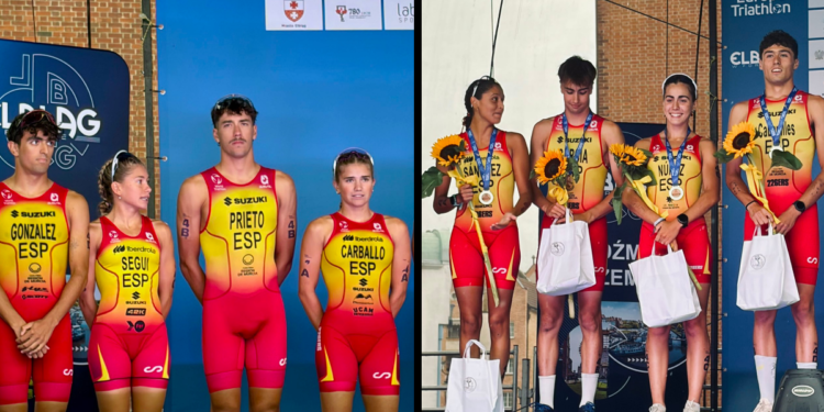 España conquista una doble plata en el Europeo de Relevos Mixtos de Elblag