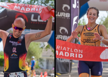 Iván Gil y Marta Cabello: campeones de Madrid de Duatlón MD en Guadalix de la Sierra