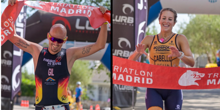 Iván Gil y Marta Cabello: campeones de Madrid de Duatlón MD en Guadalix de la Sierra