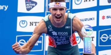 Vasco Vilaça se proclama campeón del mundo de Triatlón en Pontevedra