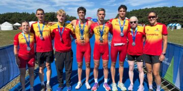 España conquista cinco medallas en la Copa del Mundo de Paratriatlón de Chiba